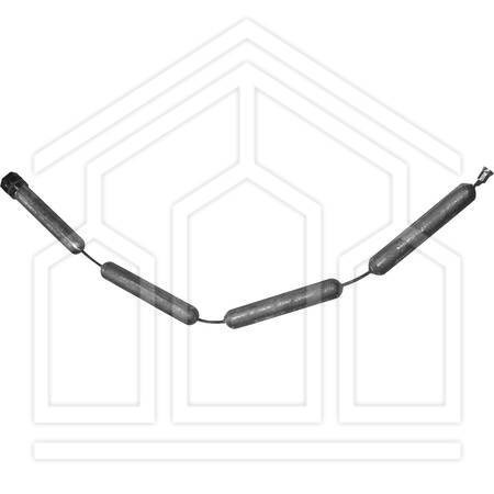 CONF.2PZ ANODO MAGNES. 22X3/4" 3 EL. A CATENA C/TPP + GUARN.