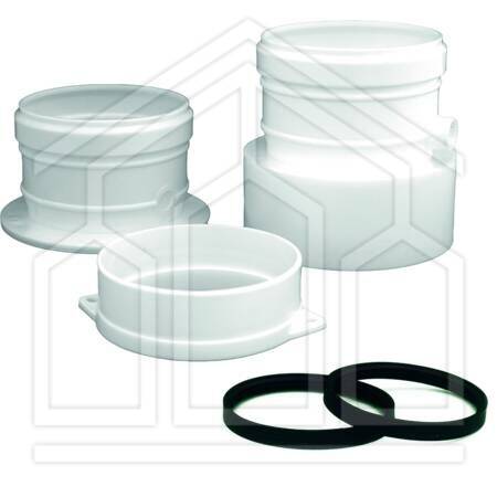 B5 KIT TRONCHETTO PARTENZA ø80-80 POLIPROPILENE BIANCO