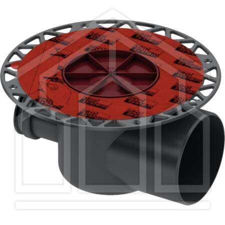 TECEdrainpoint S POZZ. ORIZZONTALE DN100 - 1,22-1,75 l/s