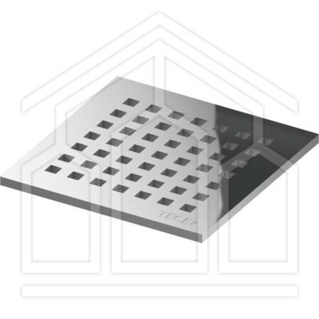 TECEdrainpoint S GRIGLIA "quadratum" Acciaio - 150x150mm