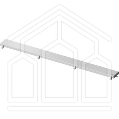 TECEdrainline cover  "steel" acciaio inox colorato bianco opaco, 700 mm