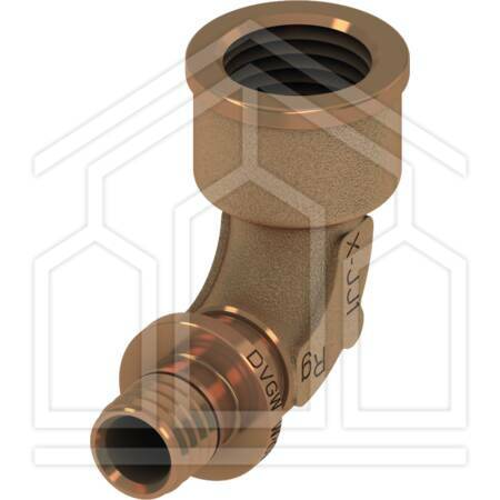 TECEflex RACC. GOMITO 90° FEMM. ø20x1/2"F - BRONZO