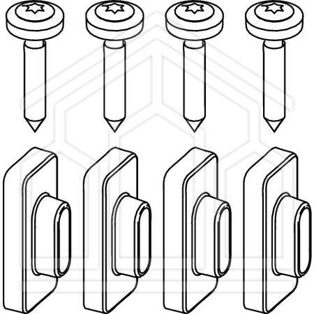 TECEricambi Profil KIT MONTAGGIO X CASSETTA