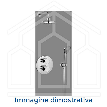 CERATHERM 200 PARTE ESTERNA TERMOSTATICO INCASSO VASCA/DOCCIA INDIVIDUALE CROMO